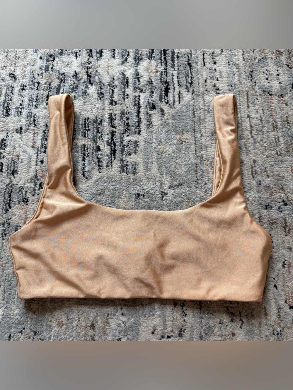 Camila Coelho Metallic Scoop Bralette top XS